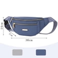 thumbnail image 3 of Cangurera PKDEF Negra Deportiva con Cinturón Impermeable Ajustable para Mujer, 3 of 7