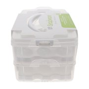 Snapware 2-Layer Snap N Stack Plastic Food Storage w/ Egg Holder Trays (6-Pack)