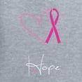 thumbnail image 6 of Wild Bobby Pink Heart Love Hope Support Women Breast Cancer Awareness Women Graphic Long Sleeve T-Shirt, Heather Grey, XX-Large, 6 of 6