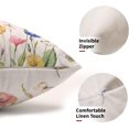 thumbnail image 3 of Colorful Watercolor Floral Pillow Covers 12x20 Spring Flower Print Decorative Throw Pillows Outdoor Farmhouse Seasonal Linen Pillowcase Lumbar Cushion Case Decor for Home Sofa Couch Bed Set of 2, 3 of 6