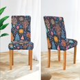 thumbnail image 3 of Yayeee 4 Pack Dining Chair Covers Stretch Parson Chairs Slipcovers Seat Protector, Pink Christmas Splendor, 3 of 6