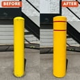 thumbnail image 5 of BollardGard 4" x 52" 2-Pack Round Top Bollard Cover - Innoplast (Yellow No Tape), 5 of 5