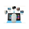 thumbnail image 5 of Bluetooth 3.0 Ultra thin notebook wireless mouse Sleek Form-Fitting Ergonomic Curved Wireless Optical Mouse with DPI Switch(White), 5 of 5