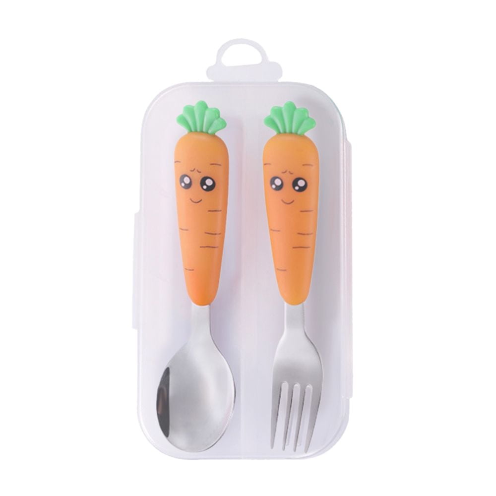 Reusable Stainless Steel Baby Flatware Baby Gadgets Dinnerware Children