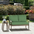thumbnail image 3 of Arden Selections Outdoor Loveseat Cushion Set 46 x 26, Moss Green Leala, 3 of 4