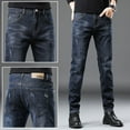 and Autumn New Youth Men‘s Style Jeans Trendy Brand Embroidered Slim