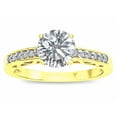 thumbnail image 2 of Star K � Round 7mm Genuine White Topaz Channel Set Engagement Promise Ring, 2 of 9
