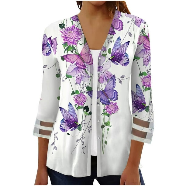 Plus size three quarter hotsell sleeve cardigans
