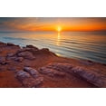 thumbnail image 2 of Jaynes Gallery 18x13 White Modern Wood Framed Museum Art Print Titled - Canada-Prince Edward Island-Campbelton Sunset Northumberland Strait, 2 of 4