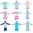 thumbnail image 3 of Traje de baño infantil con protección solar, bonito traje de surf de aguas termales de tres piezas para bebés y estudiantes, de manga larga, dividido, para niños pequeños, medianos y grandes, 3 of 6