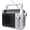 Silver, variant on Retekess TR604 Portable AM FM Radio with Best Reception,D Battery Operated or AC Power,Large Dial,High/Low Tone Mode,Big Speaker,Earphone Jack,for Home,Picnic,Senior,Mother's Day