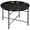Black, variant on LLToo 24" Round Coffee Table with Hammered Tray Top, Vintage Metal Center Table for Living Room, Bedroom, Side Table,Black