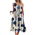 thumbnail image 2 of Staron Robes d'Été Décontractées pour Femmes Sans Manches à Col Rond avec Poches Débardeur Robes de Plage d'Été Amples Couvre-Maillot Vacances Robe de Plage Kaki TTG, 2 of 3
