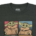 thumbnail image 3 of Star Wars T-shirt Men's Baby Yoda Pixelated Boxes Design Adult Short Sleeve Tee, 3 of 5