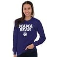 thumbnail image 4 of Mama Bear Paw Print Cute Mothers Day Women's Long Sleeve T Shirt Brisco Brands L, 4 of 6