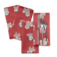 thumbnail image 2 of "S4Sassy Orange Puppies Dog Holiday Parties Cloth Table Linen Re-Usable Dinner Napkins Set 20 x 20""(Pack of 6)", 2 of 8