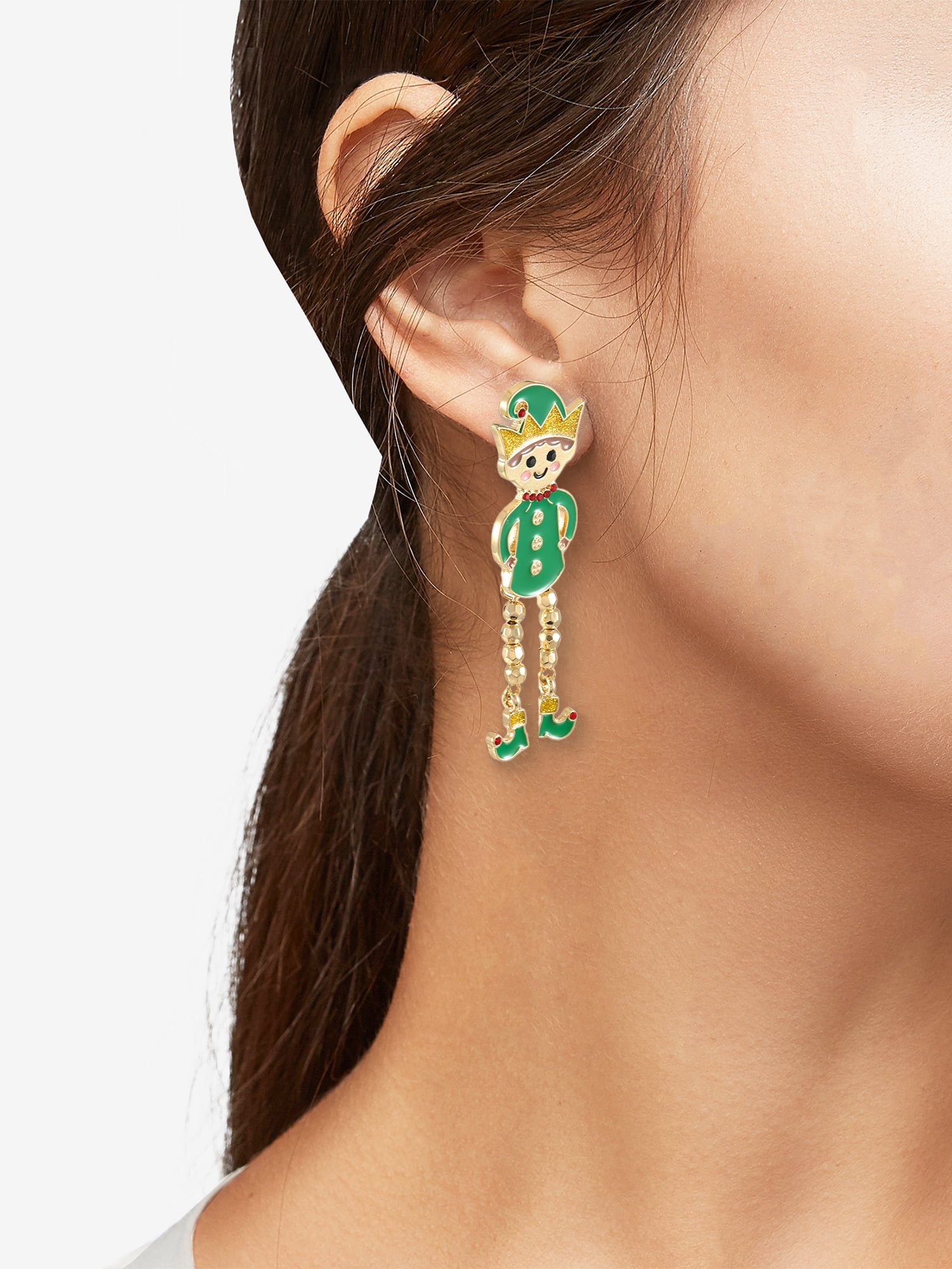 Holiday Time Elf Earrings, 1 Pair
