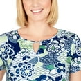 thumbnail image 4 of Larky Lark Womens Key Hole T-Shirt Dress In Bold Floral, 4 of 4