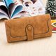 thumbnail image 5 of Cartera de piel sintética con superficie suave y hebilla para mujer, monedero pequeño, billetera grande y larga con hebilla, 5 of 6