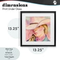 thumbnail image 4 of Stupell Industries Southwestern Pastel Cowgirl Gaze Beneath Hat Black Framed Print Under Glass, 13 x 13, by Kim Allen, 4 of 8