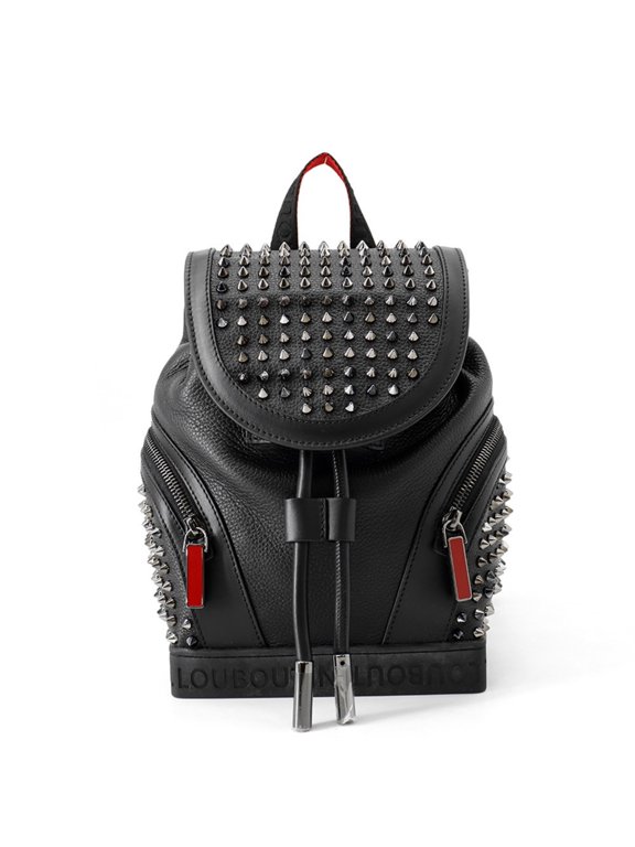 Pre-Owned Christian Louboutin Explorer Funk Studded Backpack Small 3215038 Black 2-way Handbag