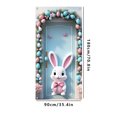 thumbnail image 3 of Darzheoy Happy Easter Door Cover Decoration Easter Eggs Bunny Theme Banner Welcome Spring Outdoor Indoor Backdrop for Party Decorations Supplies, 3 of 9