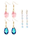 thumbnail image 1 of Pendientes colgantes de fiesta de compromiso distintivos de tono brillante, pendientes de playa de verano para niñas, regalos de fiesta de vacaciones, 3 pares, 1 of 6