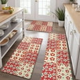 thumbnail image 2 of Pioneer Flower Floral Print Pattern Kitchen Rugs Sets Of 3,Kitchen Runner Rugs Non Skid Washable,Decorative Kitchen Floor Mats for Kitchen,Sink,Laundry,17"x30"+ 17"x47" + 17"x59", 2 of 6