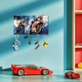 thumbnail image 6 of Motorcycles Key Holder Wall Mounted Wooden Keys Racks Storage Organizer Hanger with 5 Key Hooks House Keys Holder, 6 of 9