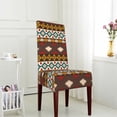 thumbnail image 4 of ZICANCN Vintage Ethnic Tribal Stripe Chair Protectors Seat Covers , Dining Chair Slipcovers 1 Piece for Dining Room Hotel Kitchen, 4 of 8