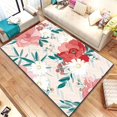 thumbnail image 1 of Hermosa alfombra con pintura de flores de dibujos animados, área grande, decoración suave negra para el hogar, estilo bohemio2680x140cm (31x55 pulgadas)80x140cm (31x55 pulgadas) zhangyuxiang unisex, 1 of 2