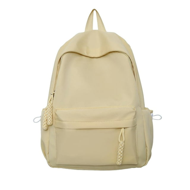 bbymog Wall Adhesive Hooks Large Capacity Backpack Middle School and College Student'S Bag for Women Simples and Versatile Campus Style Backpack for Women
