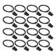 thumbnail image 1 of Paquete de 16 Anillos de Cortina con Clips, Anillos de Clip para Ventana, de Cortina Negros, Anillos de Clip para Colgar, 1,26 Pulgadas de DiáMetro, 1 of 5