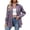 Purple, variant on MOSHU Flannel Shirts for Women Casual Plaid Womens Tops Long Sleeve Button Down Shirts Curved Hem Blouses