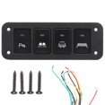 thumbnail image 1 of 4 Gang Switch Panel Light Bar Headlight Low Beam Parking Light Control Fit for Hailax 12V, 1 of 15