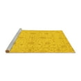 thumbnail image 2 of Ahgly Company Machine Washable Indoor Round Oriental Yellow Traditional Area Rugs, 6' Round, 2 of 4