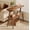 Brown, variant on Fnova End Table Narrow Side Tables Modern Wooden Sofa Table with Storage Shelf, Farmhouse Bedside Table, Easy Assembly, Corner Table, Drink Table for Living Room, Bedroom, Nightstand