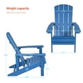 thumbnail image 2 of CHYVARY 1 Peak Adirondack Chair, Fire Pit Outdoor Patio Furniture,Navy Blue, 2 of 6