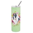 thumbnail image 3 of Carolines Treasures CK4310TBL20 Great Dane Green Flowers Stainless Steel 20 oz Skinny Tumbler 20 oz multicolor, 3 of 4