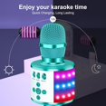 thumbnail image 4 of Intexca Bluetooth Karaoke Microphone, 4-in-1 Wireless Mic with LED Lights for Kids & Adults, 4 of 5