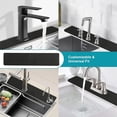 thumbnail image 6 of Faucet Mat for Kitchen Sink, 30 x 5.5 Inch Kitchen Sink Mat and Bathroom Counter Protector, Cut to Fit for 2 or 3 Hole Faucet Design, Splash Guard for Sink Edge, 6 of 8