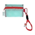 thumbnail image 2 of Naittoop Mini Mesh Pouch with Zipper and Lanyard 4*6in Small Mesh Bags Portable Nylon Zipper Pouch Travel Organizer for Cosmetic Toiletries Lipstick Coin Card Key Holder Green, 2 of 6