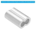 thumbnail image 4 of 15/64" 6mm Aluminum Crimping Loop Sleeve Double Ferrule, Silver 20pcs, 4 of 5