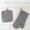 Gray, variant on Lunxisen 2 Pcs Quilted Oven Mitts And Pot Holders Set Heat Resistant Kitchen Gloves For Cooking Baking Grilling Home Essentials