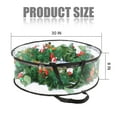 thumbnail image 6 of WeGuard 1 Pack Christmas Wreath Storage Container 30" - Transparency Xmas Holiday Garland Storage Bag with Clear Window and Tear Resistant Fabric, 6 of 6