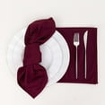 thumbnail image 3 of Efavormart 5 Pack Burgundy Premium Scuba Cloth Napkins, Wrinkle-Free Reusable Dinner Napkins, 3 of 10