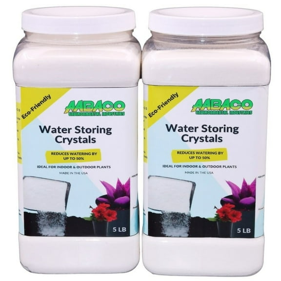 Water Storing Crystals - for Indoor & Outdoor Plants - Mix Crystals with Soil to Reduce The Amount of Watering Needed - Protect Against Heat - Watch Your Garden & Plant Grow (10LB)