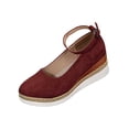 thumbnail image 2 of Womens Sandals Baeitkot Women's Fashion Casual Summer Style Solid Color Thick Bottom Wedge Shoes, 2 of 9