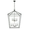 thumbnail image 5 of Trans Globe Lighting 10265 PC/BK Lacey 8 Light 26" Wide Taper Candle Lantern Chandelier -, 5 of 5