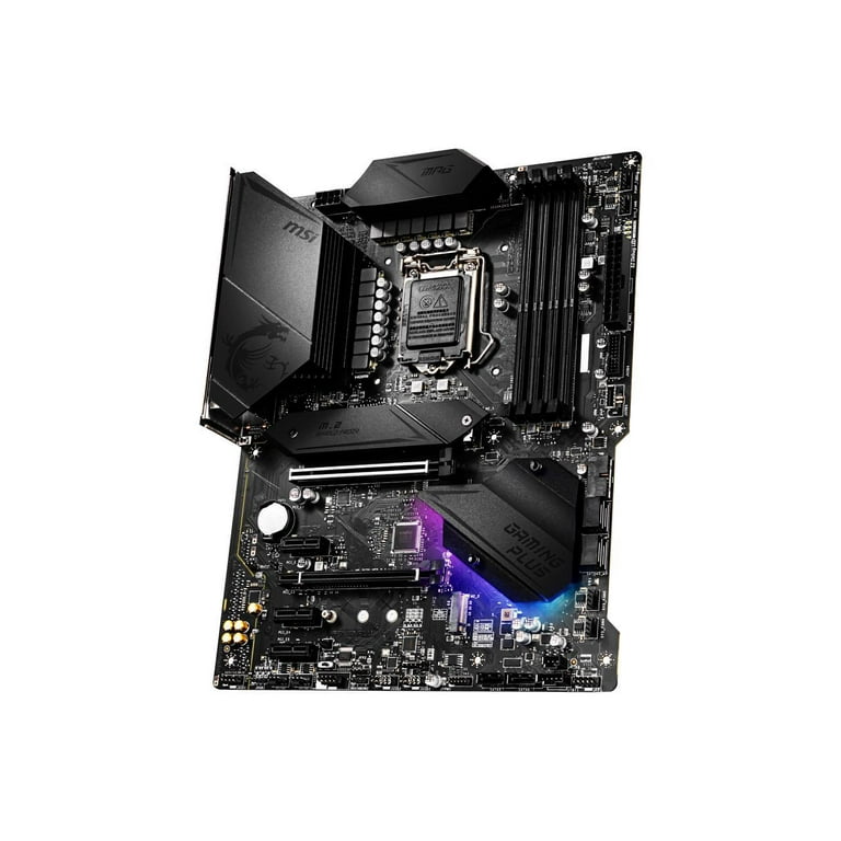 MSI MPG Z490 GAMING PLUS LGA 1200 Intel Z490 SATA 6Gb/s ATX Intel Motherboard - Walmart.com MSI MPG Z490 GAMING PLUS LGA 1200 Intel Z490 SATA 6Gb/s ATX Intel Motherboard - Walmart.com